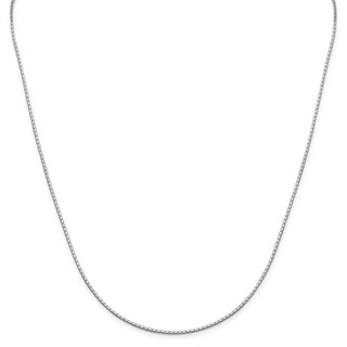 30" Sterling Silver 1.25mm Mirror Box Chain Necklace