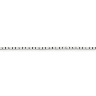 30" Sterling Silver 1.5mm Mirror Box Chain Necklace