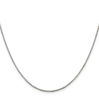 24" Sterling Silver 1.25mm Twisted Box Chain Necklace