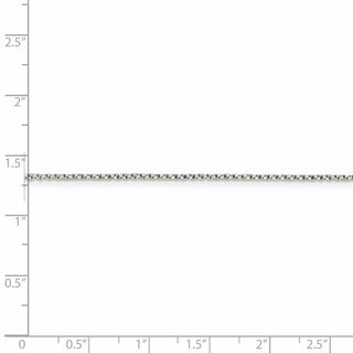 30" Sterling Silver 1.25mm Twisted Box Chain Necklace