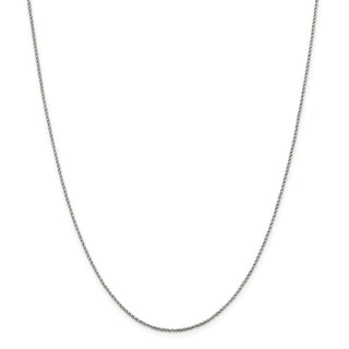 14" Sterling Silver 1.25mm Twisted Box Chain Necklace