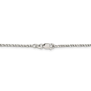 30" Sterling Silver 1.75mm Twisted Box Chain Necklace