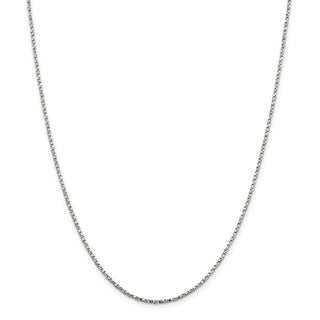 30" Sterling Silver 1.75mm Twisted Box Chain Necklace