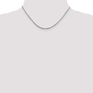 16" Sterling Silver 2.25mm Twisted Box Chain Necklace