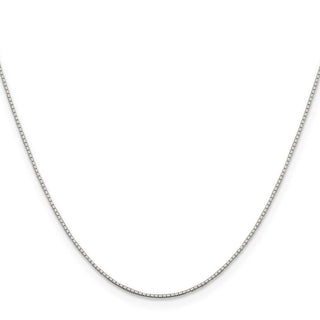 24" Sterling Silver .6mm Mirror Box Chain