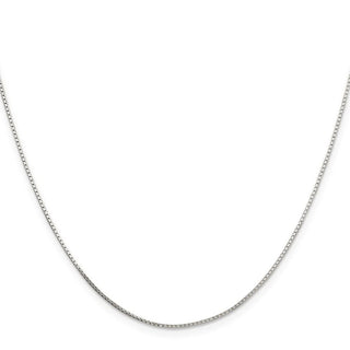 24" Sterling Silver .7mm Mirror Box Chain