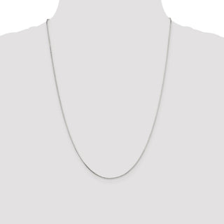 24" Sterling Silver .7mm Mirror Box Chain