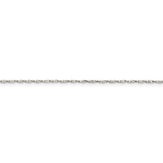 9" Sterling Silver 1mm Twisted Serpentine Chain Bracelet