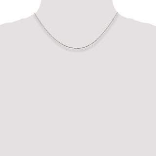 16" Sterling Silver 1mm Twisted Serpentine Chain Necklace
