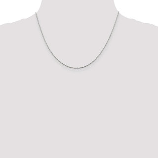 18" Sterling Silver 1mm Twisted Serpentine Chain Necklace