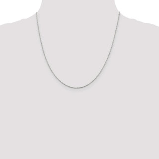 20" Sterling Silver 1mm Twisted Serpentine Chain Necklace