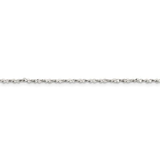 18" Sterling Silver 1.6mm Twisted Serpentine Chain Necklace