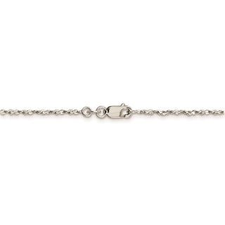 24" Sterling Silver 1.6mm Twisted Serpentine Chain Necklace