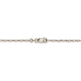 16" Sterling Silver 1.6mm Twisted Serpentine Chain Necklace