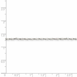 16" Sterling Silver 1.6mm Twisted Serpentine Chain Necklace