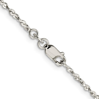 24" Sterling Silver 1.8mm Twisted Serpentine Chain Necklace