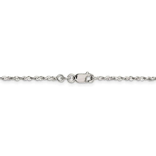 24" Sterling Silver 1.8mm Twisted Serpentine Chain Necklace