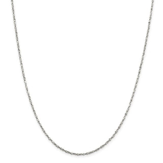 18" Sterling Silver 1.8mm Twisted Serpentine Chain Necklace