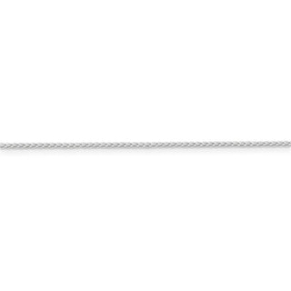 18" Sterling Silver 1mm Open Elongated Link Curb Chain Necklace