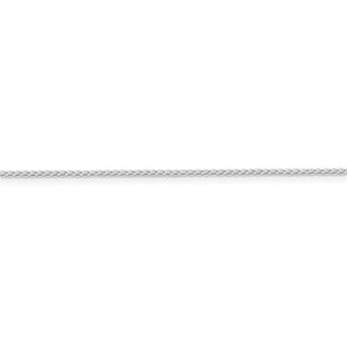14" Sterling Silver 1mm Open Elongated Link Curb Chain Necklace