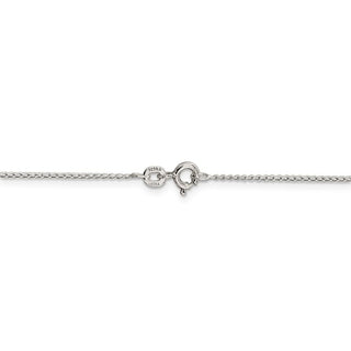 14" Sterling Silver 1mm Open Elongated Link Curb Chain Necklace