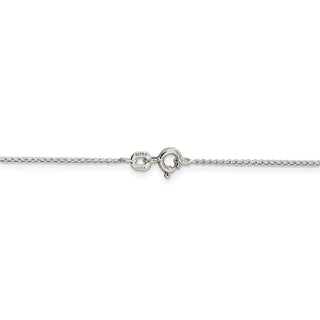 18" Sterling Silver 1mm Open Elongated Link Curb Chain Necklace