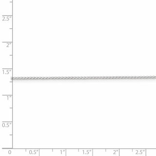 16" Sterling Silver 1mm Open Elongated Link Curb Chain Necklace