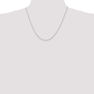 20" Sterling Silver 1mm Open Elongated Link Curb Chain Necklace