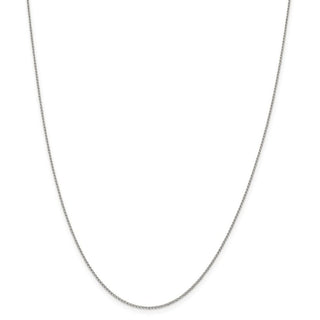 14" Sterling Silver 1mm Open Elongated Link Curb Chain Necklace