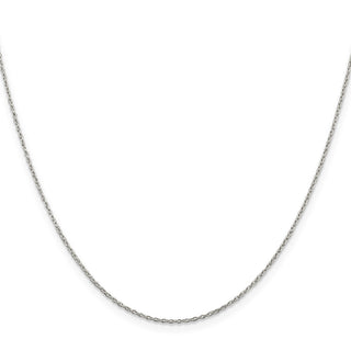22" Sterling Silver 1.30mm Forzantina Cable Chain Necklace w/4in ext.