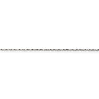 18" Sterling Silver 1.25mm Diamond-cut Forzantina Cable Chain Necklace w/2in ext.