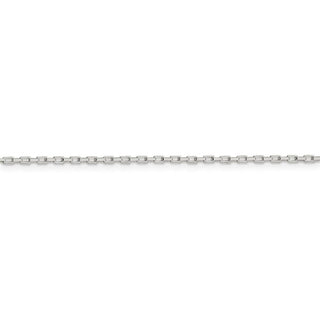 16" Sterling Silver 1.3mm Elongated Box Chain Necklace