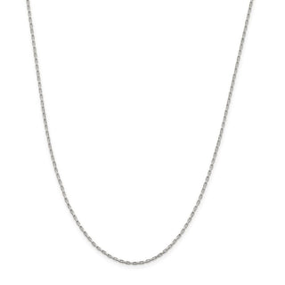 16" Sterling Silver 1.3mm Elongated Box Chain Necklace