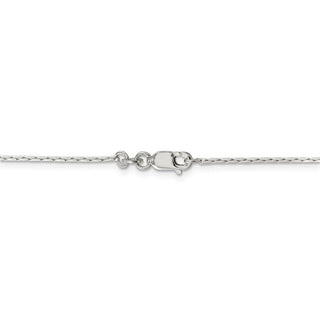 16" Sterling Silver 1mm Oval Box Chain Necklace