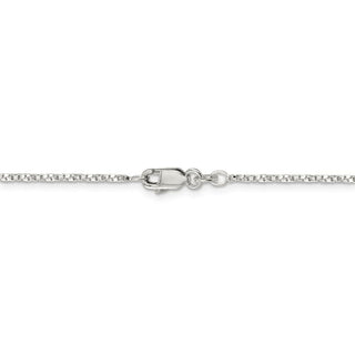 16" Sterling Silver 1.35mm Twisted Box Chain Necklace