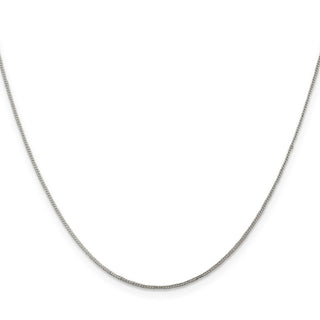 22" Sterling Silver .8mm Curb Chain