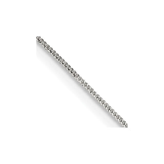 22" Sterling Silver .8mm Curb Chain