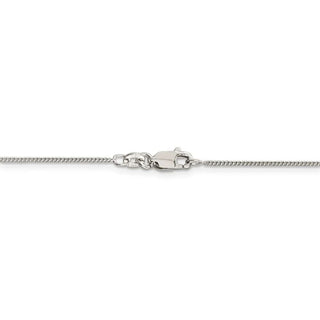 20" Sterling Silver 1mm Curb Chain Necklace