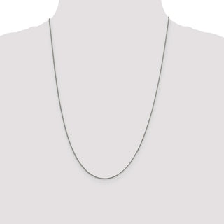 24" Sterling Silver 1mm Curb Chain Necklace