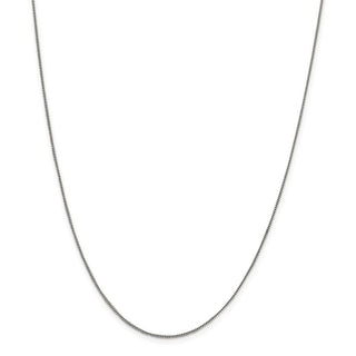24" Sterling Silver 1mm Curb Chain Necklace