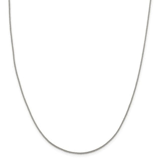 24" Sterling Silver 1.15mm Curb Chain Necklace