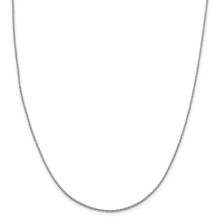 18" Sterling Silver 1.15mm Curb Chain Necklace