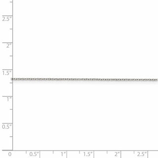 18" Sterling Silver 1mm Rhodium-plated Cable Chain Necklace