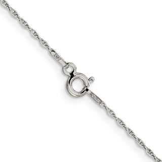 24" Sterling Silver 1.25mm Loose Rope Chain Necklace