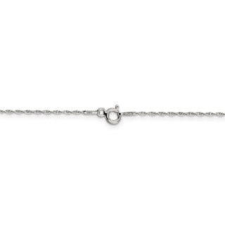 22" Sterling Silver 1.25mm Loose Rope Chain Necklace w/4in ext.