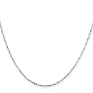 22" Rhodium-plated Sterling Silver 1.25mm Loose Rope Chain Necklace