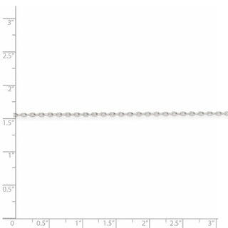 18" Sterling Silver 1mm Diamond-cut Long Link Cable Chain Necklace w/2in ext.