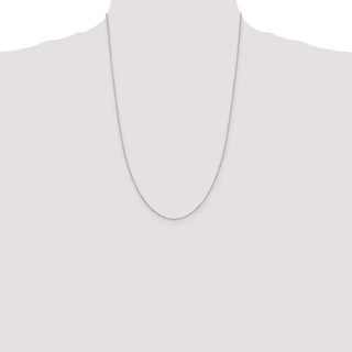 24" Sterling Silver 1mm Diamond-cut Long Link Cable Chain Necklace
