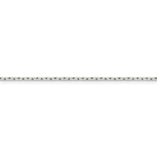30" Sterling Silver 1.65mm Diamond-cut Long Link Cable Chain Necklace