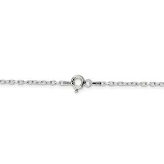 24" Sterling Silver 1.65mm Diamond-cut Long Link Cable Chain Necklace